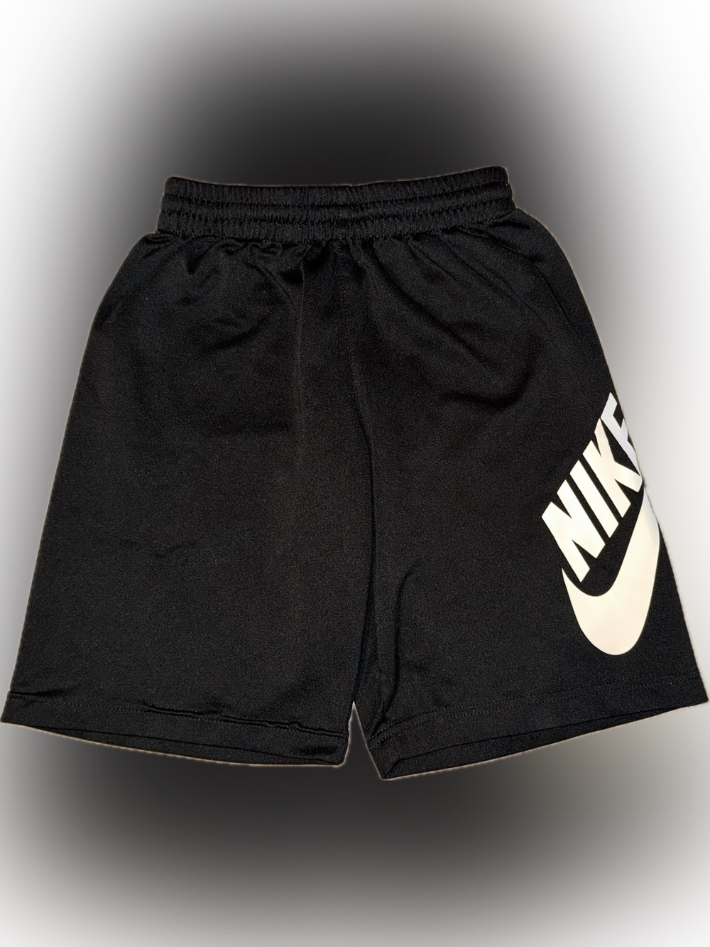 🌸Nike Black Athletic Shorts with White Swoosh, size YS - Picture 2 of 6